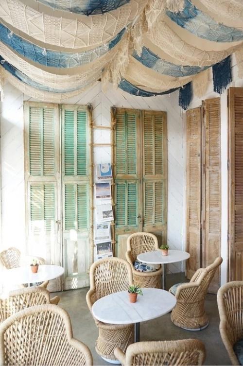 Макраме в интерьере ресторанов. 03