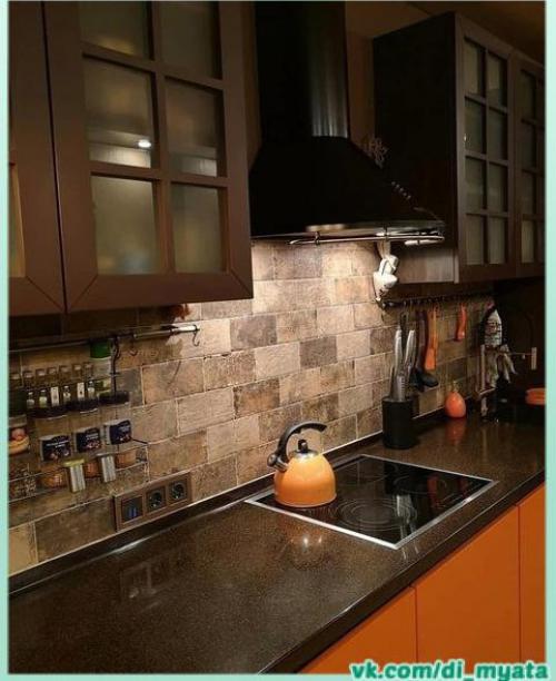 Интересный интерьер кухни. 08