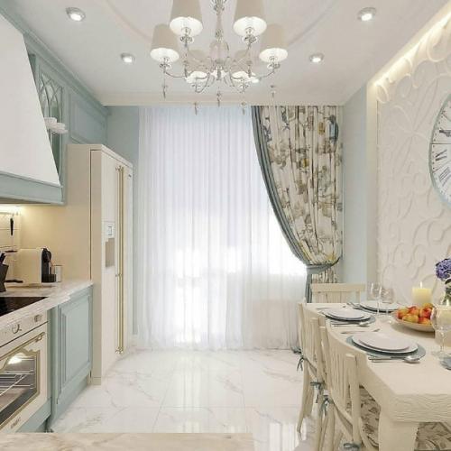 Цветовое решение импонирует в интерьере этой кухни мне очень. 03