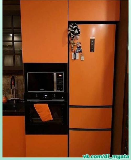 Интересный интерьер кухни. 05