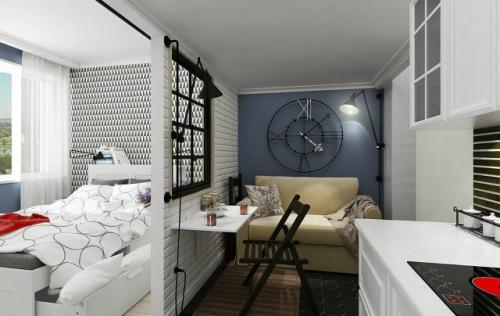 Как выжать максимум из 25 квадратов: студия в новой Москве. 03