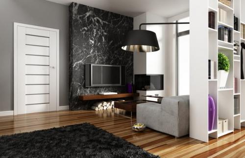 Цветовое сочетание плинтуса, пола и дверей. 07