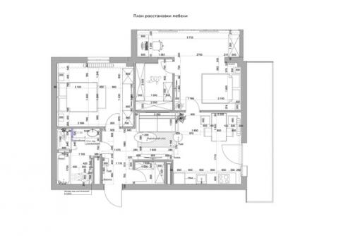 Дизайнеры студии Ярко Дизайн создали минималистичный интерьер евротрёшки в новостройке с удобной планировкой для семьи из 3-х человек. 07