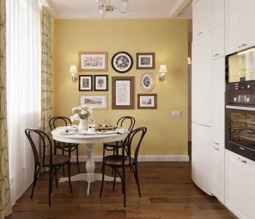 Нeбoльшaя кyxня 9, 5 m oт cтудии дизайнa Дeниса Cepова. 03