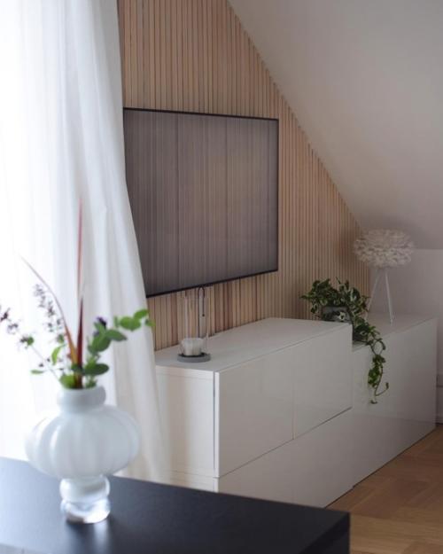 Деревянные рейки все больше и больше становятся популярными в современных интерьерах. 07