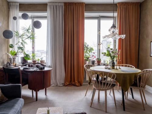 Стильная квартира 19 века в Стокгольме в богемном стиле. 01