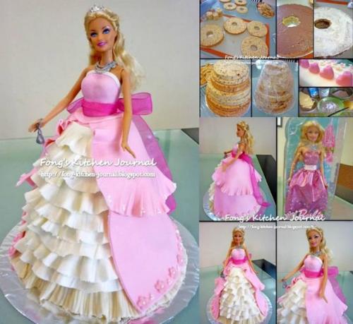 Тортик на день рождения в стиле Барби? 01
