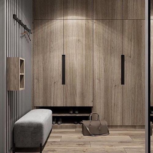 Проект дизайна квартиры - студии в спокойных, серых тонах. 05