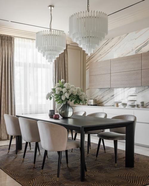 Реализованный интерьер квартиры, площадью 150 кв. 01