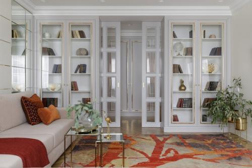 Светлая квартира 125 м в теплой гамме. 03