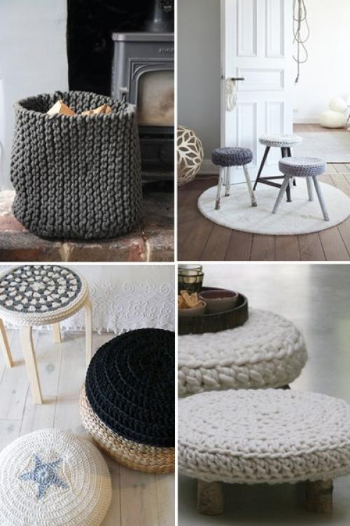 Вязаные вещицы в интерьере. 02