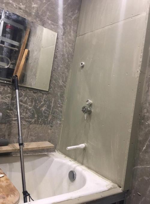 Процесс преображения ванной комнаты. 05