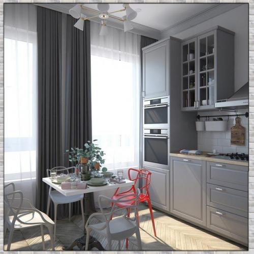 Красивый интерьер. В спокойной цветовой гамме. 01