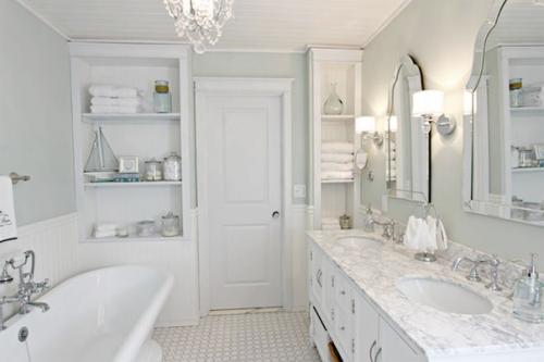 Морской стиль в оформлении ванной комнаты. 09