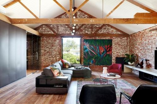 Дизайн спальни в стиле лофт. 05
