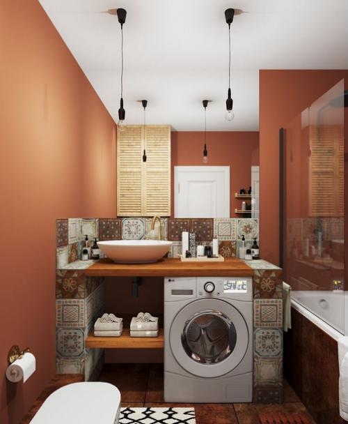 Современный дизайн небольшой квартиры - студии для молодой женщины творческой профессии. 06