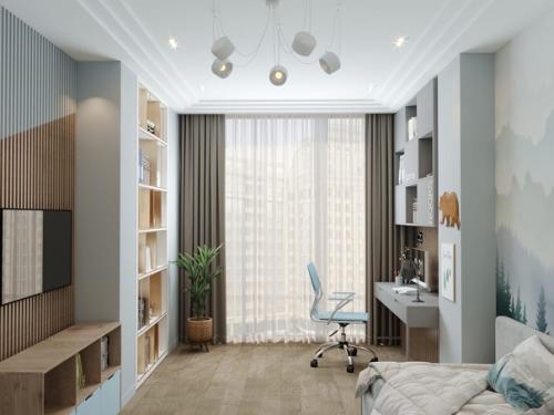 Доброй ночи!   Интерьер детской комнаты с для Мишеньки. 01