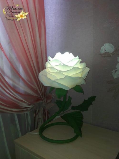 Сегодня на свет появилась еще одна розочка - светильник! 01