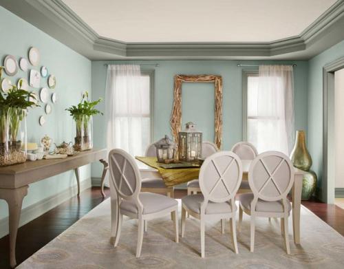 Мятный цвет в интерьере. 02