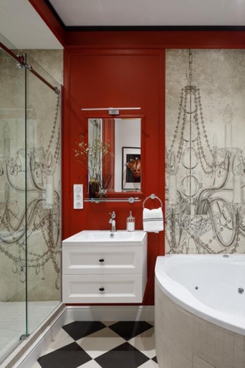 Шахматная черно-белая плитка на полу - вечная классика, которая никогда не выйдет из моды. 04