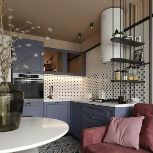 Колоритный интерьер квартиры для молодой девушки - яркий, выразительный и с настроением.
