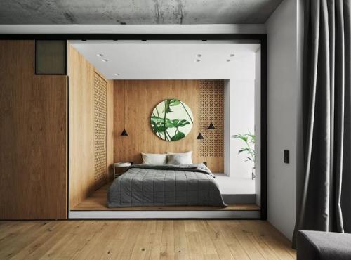 Современный интерьер квартиры - студии площадью 47 кв. 04