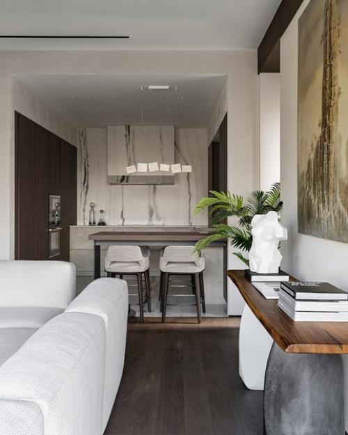 Реализованный интерьер квартиры, площадью 180 кв. 03