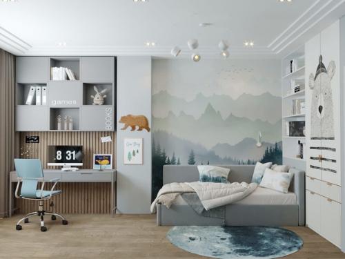 Доброй ночи!   Интерьер детской комнаты с для Мишеньки. 02