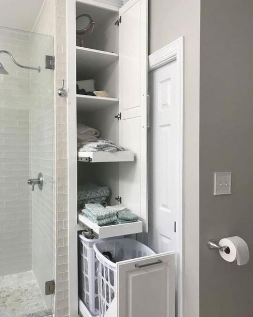 Сложно в ванной разместить все необходимое, учитывая размеры ванных комнат в типичных многоэтажках. 08