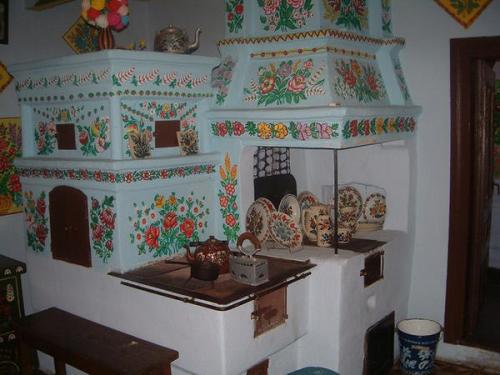 Русская печь в интерьере современного загородного дома. 04