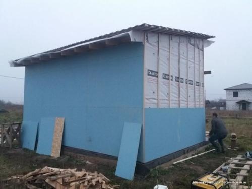 Каркасный сарай со спальным местом под потолком - от подписчицы FH. 02