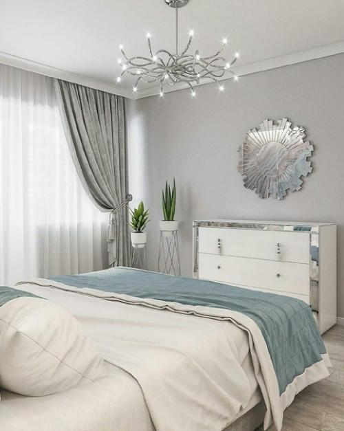 Спальня в холодных тонах. 03