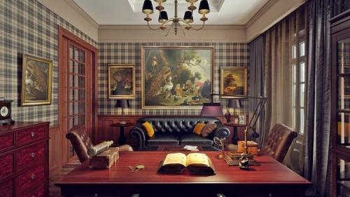 Интерьер в английском стиле. 07
