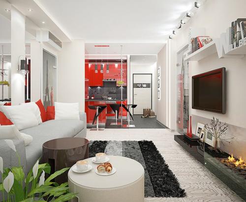 Дизайн - проект трехкомнатной квартиры 64, 6 кв. 01