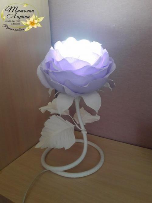 Сегодня на свет появилась еще одна розочка - светильник! 05