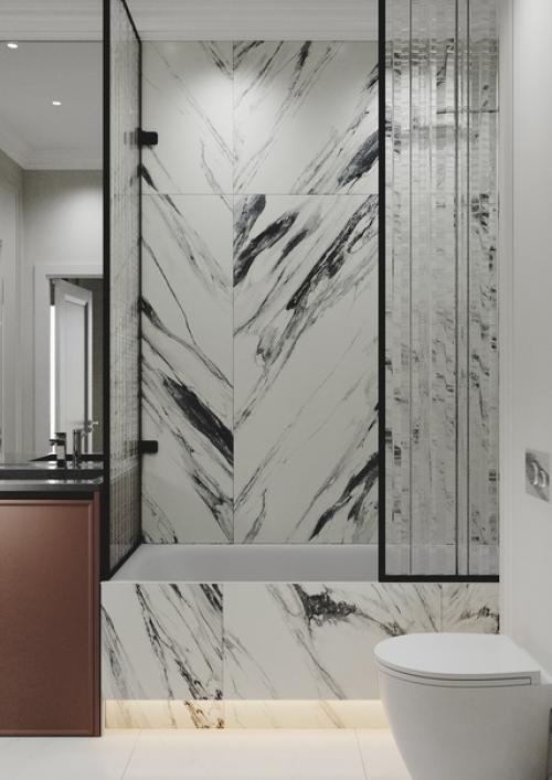 Мы продолжим с вами смотреть квартиру в современной классике. 03