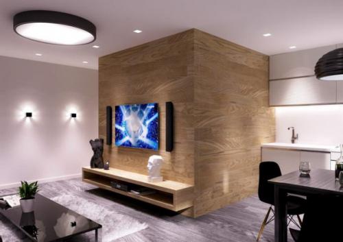 Совеременная студия из однокомнатной квартиры - хрущевки 30 кв. 01