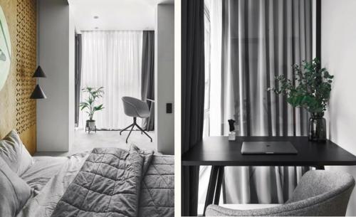 Современный интерьер квартиры - студии площадью 47 кв. 06