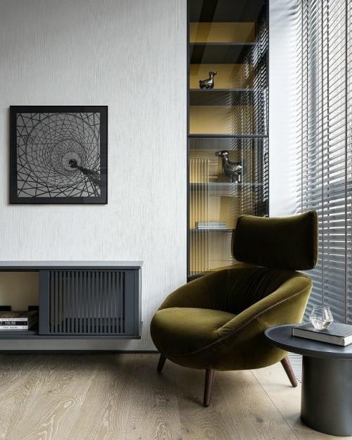 Реализованный интерьер квартиры, площадью 118 кв. 03