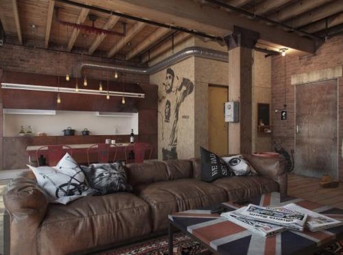 Как оформить квартиру в модном стиле Лофт? 03