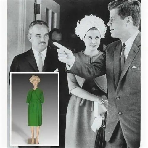 Принцесса Грейс келли дважды появлялась в зелёном костюме от Юбера де живанши. 01