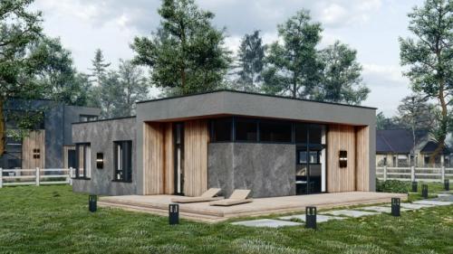 Планировка загородного дома Аин номер 483 от компании Keystroy. 03