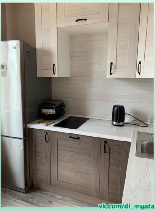 Интерьер маленькой кухни. 01