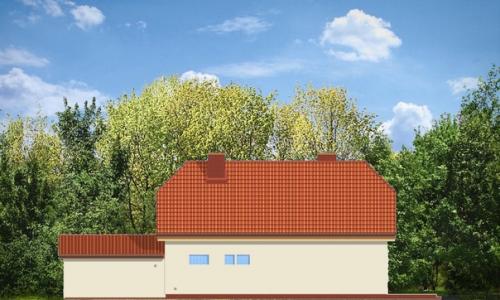 Оригинальный одноэтажный дом с мансардой. 05