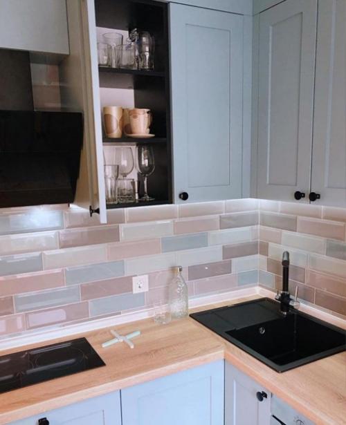 Небольшая кухня. В современном стиле. 03