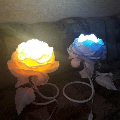Сегодня на свет появилась еще одна розочка - светильник! 03