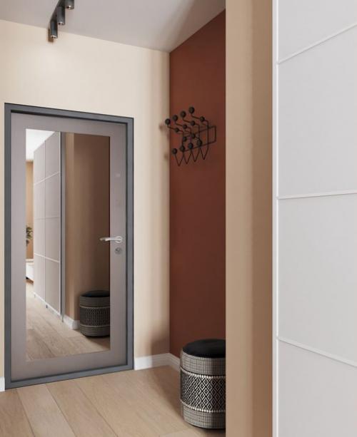 Современный дизайн небольшой квартиры - студии для молодой женщины творческой профессии. 05