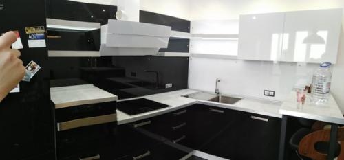 Черно - белая кухня от нашего подписчика. 02