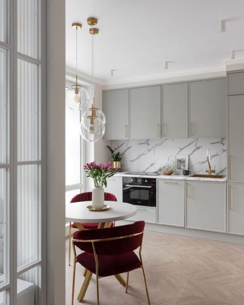 Из однокомнатной - в двухкомнатную: маленькая стильная квартира 38 кв. 03