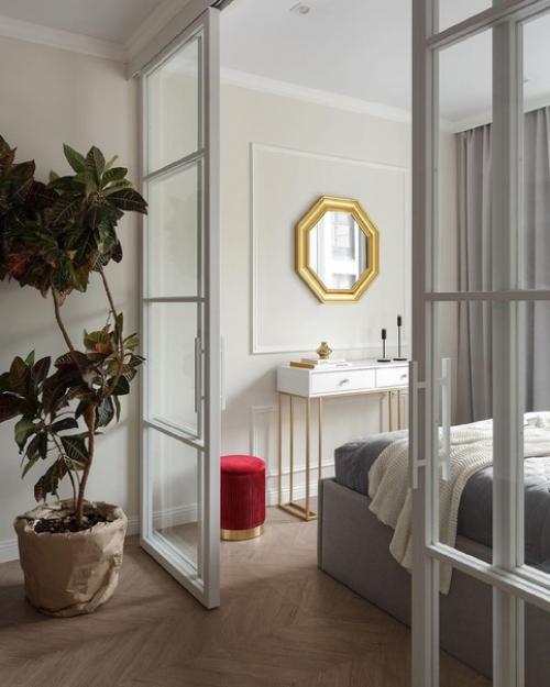 Из однокомнатной - в двухкомнатную: маленькая стильная квартира 38 кв. 06